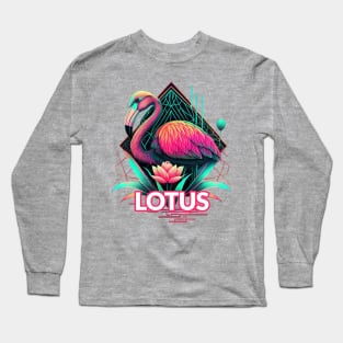 Lotus Vibes Flamingo Long Sleeve T-Shirt